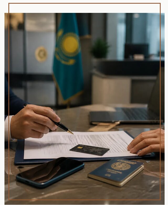 Открытие счета и банковской карты в Казахстане в Беслане